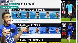 MAN CITY + CHELSEA + MAN UNITED CLUB SELECTION  PACKOPENING PES 2021 MOBILE