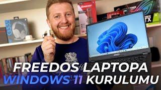 FreeDOS Laptopa Windows 11 Kurulumu