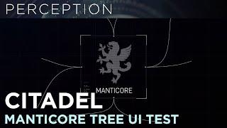 Citadel on Prime - Manticore Family Tree UI Motion Test