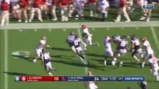 Eddie Jackson 85-yard punt return for touchdown - Alabama vs Ole Miss