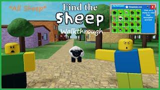 Find The Sheep Walkthrough - All Sheep Locations Roblox