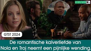 GTST 2024 De romantische kalverliefde van Nola en Troj neemt een pijnlijke wending.