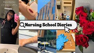 NURSING SCHOOL VLOG  END OF SEMESTER  finals prep sunday reset bedside checkoff spring cleaning