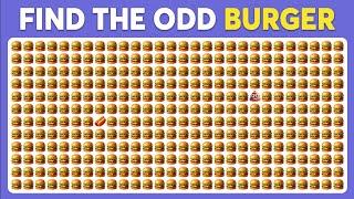 Find The Odd One Out - Hard Edition  Food Quiz  Easy Medium Hard - 60 Levels Emoji Quiz