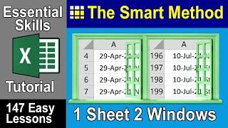 6-1 View the Same Excel Workbook in Two Side-by-Side Windows