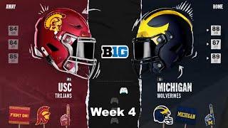 Dynasty CFB 25 USC Trojans Vs Michigan Wolverines  CPU Vs CPU