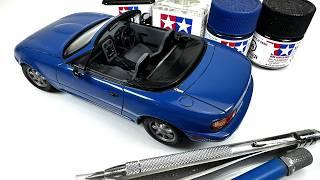 Building a Mazda MX-5 Miata The Eunos Roadster by Tamiya Full Build Step by Step re-upload