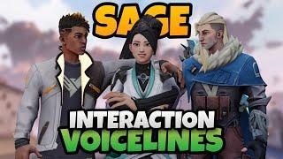 Valorant - Sage Interaction Voice lines With Other Agents