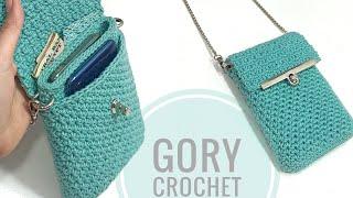 كروشيه شنطه كروس بثلاث جيوب سهله وبسيطه للمبتدئين crochet bag