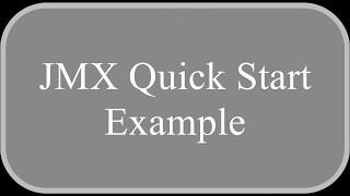 JMX Quick start example