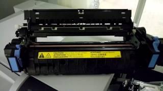 HP Printer fuser error - cleaning the fuser - howto