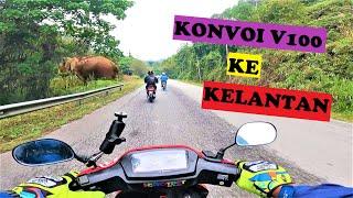 Part 1 Ride Santai  Konvoi Suzuki V100 Kampung Gajah ke Kelantan  Shooting insta360x2 and Hero9