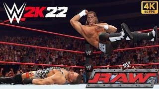 WWE 2K22 RVD vs Shawn Michaels  WWE Raw 2002  4K  PC Gameplay