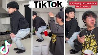 Best of Jonathan & Michael Le TikTok Dance Compilation  Mini Mike and JustMaiko