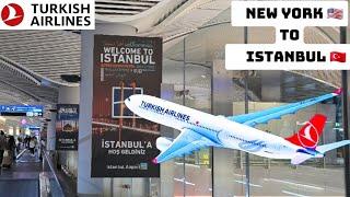 Turkish Airlines Flight From New York JFK Airport To Istanbul  Economy Class Experience