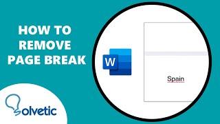 How to Remove Page Break