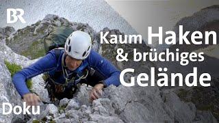 Klassisch klettern im Karwendel in den Alpen Die Laliderer Nordwand  Bergauf-Bergab  Doku  BR