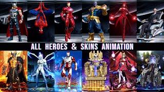 All Heroes and Skins Marvel Super War  Ultra Graphics
