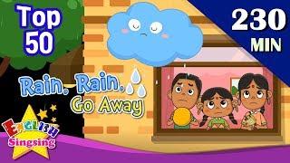 Rain Rain Go Away + More Weather Songs  Top 50 Nursery Rhymes with lyrics  English kids video