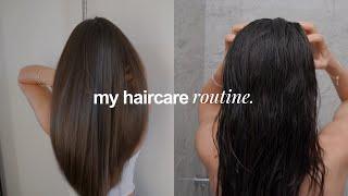 HAIRCARE ROUTINE 2024  long healthy & thick hair  aesthetic & realistic routine  Irida