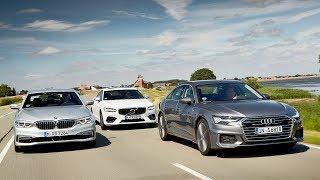 2019 Audi A6 vs 2018 BMW 5 Series vs 2018 Volvo S90