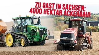 Agrargenossenschaft Grünlichtenberg Landwirtschaft auf 4000ha Claas Xerion John Deere 8RT Kelly