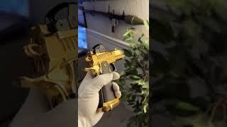 BUL ARMORY SAS II SPIKE CUSTOM 1 OF 1 HIGH POLISHED AND 24K GOLD PLATED 9MM