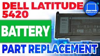 Dell Latitude 5420 How-To Install & Replace Battery  Repair Guide