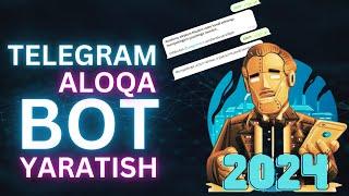 TELEGRAM ALOQA BOT YARATISH  KANALGA BOTNI ULASH BOSHQARISH