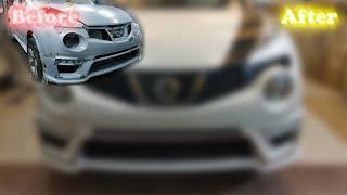 Nissan Juke Nismo Modification Body Kit Installation Done  Nissan Juke Nismo Modified