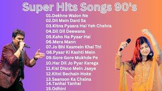 Best Of Alka Yagnik Udit Narayan  90s Evergreen Bollywood Songs  Super Hits 90s Songs