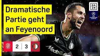 Girona schenkt den Sieg her FC Girona - Feyenoord  UEFA Champions League  DAZN Highlights