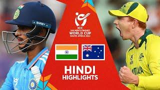 India v Australia  Hindi Match Highlights  U19 CWC 2024