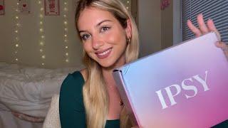 ASMR April Ipsy Unboxing  Tapping Scratching Whispered Rambling