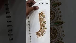 Aari work blouse designs  Blouse designs  #shortvideo #shorts #ytshorts