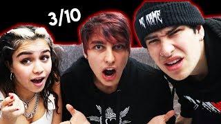 RATING YOUTUBER HALLOWEEN COSTUMES w Tara and Jake  Colby Brock