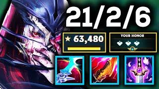 My Strategy to CARRY 1v5 With Zed 63480 damage