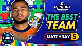 EURO FANTASY MATCHDAY 5 BEST TRANSFERS  WILDCARD TEAM  My Strategy for MD5  EURO 2024
