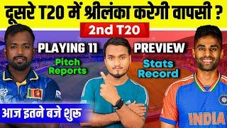 India Vs Sri Lanka 2nd T20 Match 2024 Playing 11 Preview & Analysis Pitch Reports H2H Records.