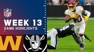 Washington Football Team vs. Raiders Week 13 Highlights  NFL 2021
