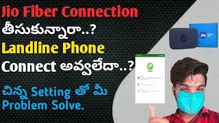 Solve Jio Fiber Landline  How to SETUP FREE Jiofixed Voice Calling Services in JioFiber Connection