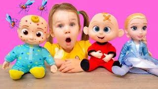 Five Kids Polly Had a Dolly + more Childrens Songs and Videos