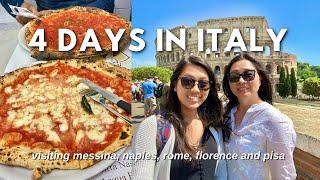 FIRST TIME CRUISING AROUND ITALY   Travel Vlog in Messina Naples Rome Florence and Pisa