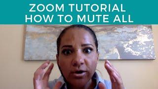 Zoom Mute All meeting participants and guests