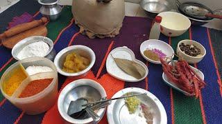 Flour Bread with Chicken  Egg fry  Childhood cooking  KHELNABATI