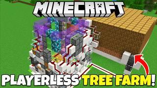 PLAYERLESS AFK TREE FARM Tutorial 2000 LogsHour Minecraft Bedrock  Xbox MCPE PS5 Switch