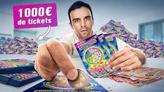 Je gratte 1000€ de tickets combien je gagne ?