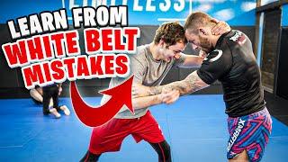 I BEAT UP A White Belt... For Your Education  BJJ Rolling Commentary