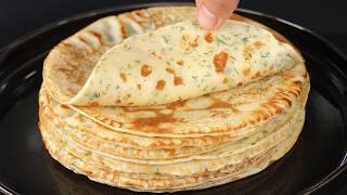 PERFECT Pancake Recipe - Soft and Fluffy Turkish chef showed how to cook BEST Pancakes