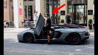 Schalke 04 Spieler Amine Harit - Im Lamborghini Aventador Pirelli Edition